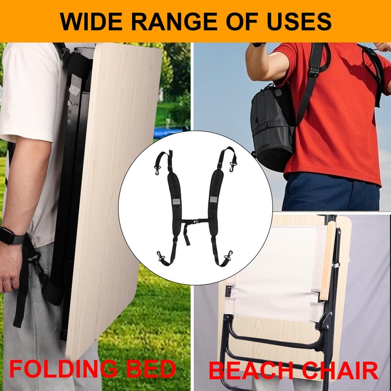 Lyreh Adjustable Beach Chair Backpack Straps Replacement Shoulder Straps for