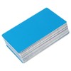 50Pcs Blue 0.45mm Thicken Marking Metal Card Test Material Nameplate