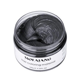 MOFAJANG Unisex Hair Wax Color Dye Styling Cream Mud, Natural Hairstyle Pomade, Washable Temporary,Party Cosplay (Dark Grey)