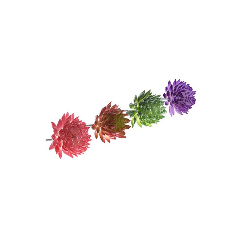 BCP 4 Pcs Artificial Mini Succulents Cactus Plant Flower DIY