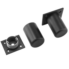Kyuionty 4-Pack Adjustable Aluminum Alloy Furniture Legs 2.36" Height Black