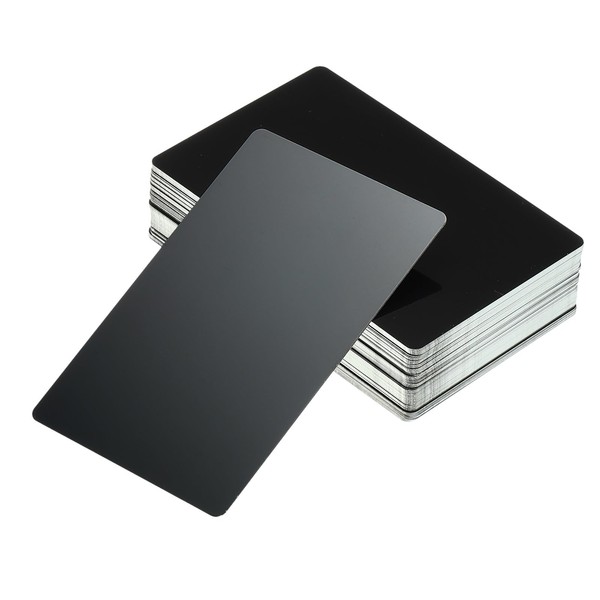 YOKIVE 100 Pack Metal Blank Card, Personalized Business Card |