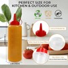 3 Pack 12 oz Condiment Squeeze Bottles, Leakproof Flip Top