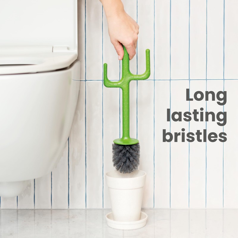 Vigar Cactus Toilet Brush Set, Toilet Brush and Holder Set