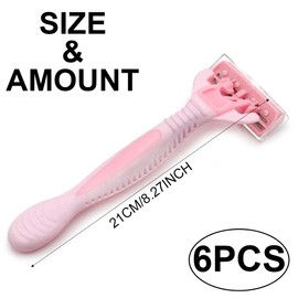 JOCXZI razors women,womens razors,womens razor,ladies razors,razor blades women,ladies razors sensitive skin,Manual razor girls special armpit hair pubic hair leg hair hand hair (6 pieces)