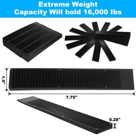 48 Pack Black Composite Shims – Heavy Duty Plastic Leveling Wedges for Furniture, Doors, Toilets & More – Never Rot, Weatherproof, Easy-Snap Shims for Indoor/Outdoor Use