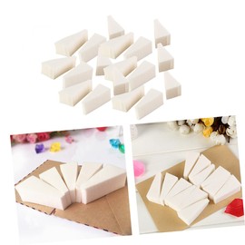 Beavorty Triangle Shaped Makeup Puff Wedges 40pcs Soft Cosmetic Sponges for Foundation Blending and Setting Makeup for Professional and Home Use Travel-Friendly