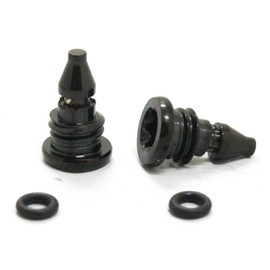 Magura EBT Schrauben Schwarz, 2 Stück Fahrrad Entlüftungsschrauben mit O-Ring für Magura MT2 MT4 MT5 MT7 MT8, Scheibenbrems Schrauben Set für Mountainbike Rennrad