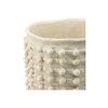 Round Outdoor Planters with Tassel Pom Detail - 13" and