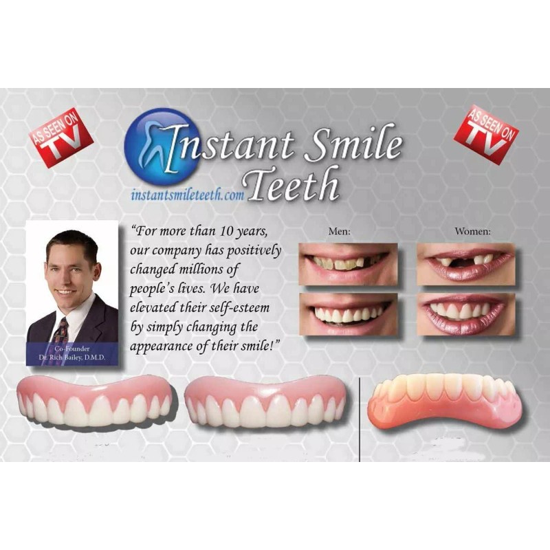 INSTANT SMILE LOWER VENEER TEETH by Billy Bob PLUS 3