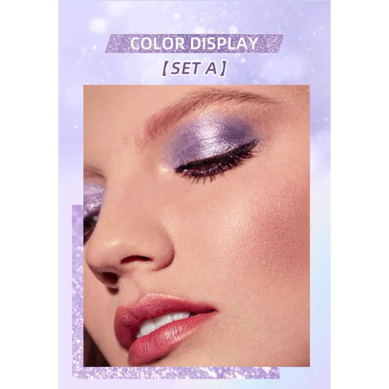 Sombras De Ojos Líquidas Vbnvbnliquid Con Brillo Y Purpurina Qe2208-a