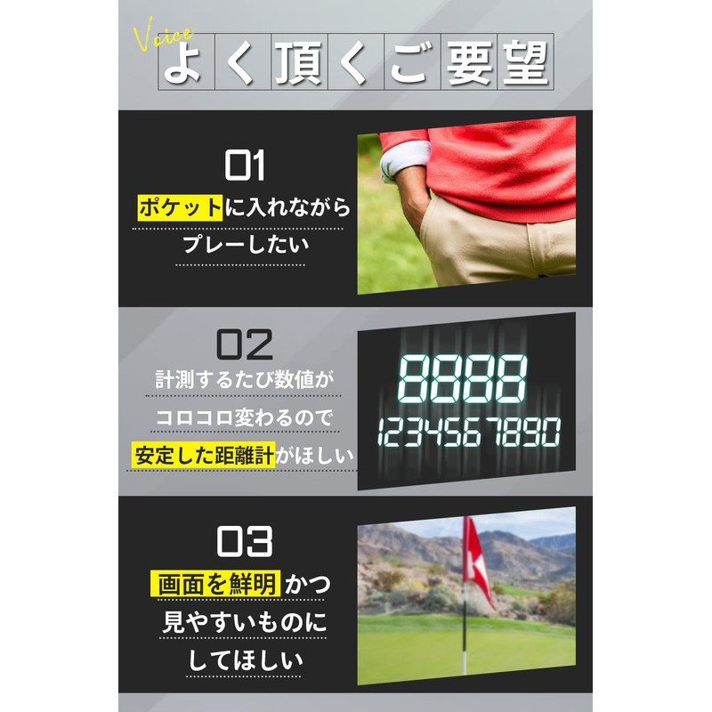 NINJOR GOLF NJ MINI OLED Golf Laser Distance Meter Compact
