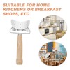 HOLIDYOYO 3Pcs Stainless Steel Dumpling Skin Cutter with Wooden Handle