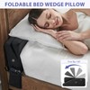 RUJIPO Bed Wedge Pillow for Headboard - Wedge Pillow Headboard