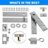 Pisman Pivot Door Hinges, Hidden Hinge Heavy Duty with Accessories