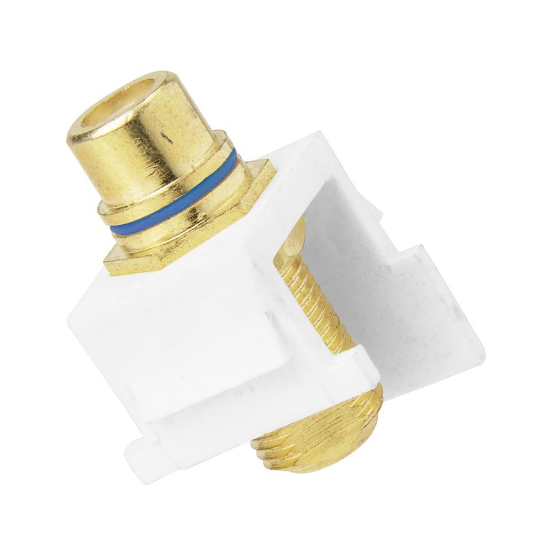 Skywalker F Female to RCA Female Keystone Insert with Blue
