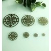 RELIGHT Shri Yantra Sticker Sticker Metal Sacred Geometric Orgonite Decor