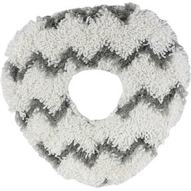 Brrnoo Paños Reutilizables para Robot Aspirador, Mop Pads de Microfibra Repuesto, Textura Elevada Triangular con Agujero en Forma de Corazón, para Limpieza en Seco y Húmedo (A Rayas 10PCS)
