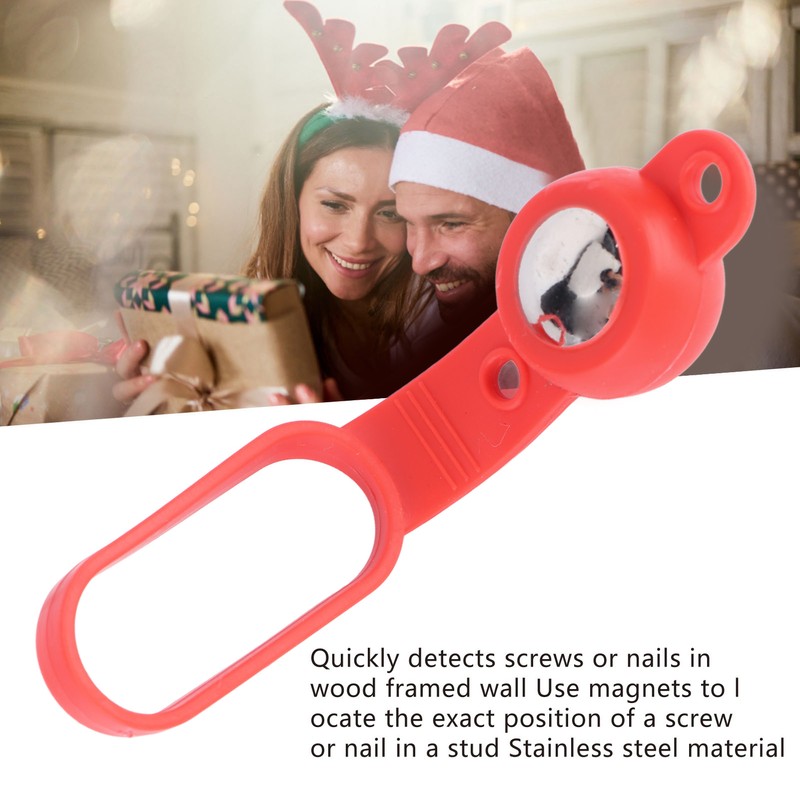 Magnetic Stud Finder Portable Soft Grip Red Magnet Positioning Stainless