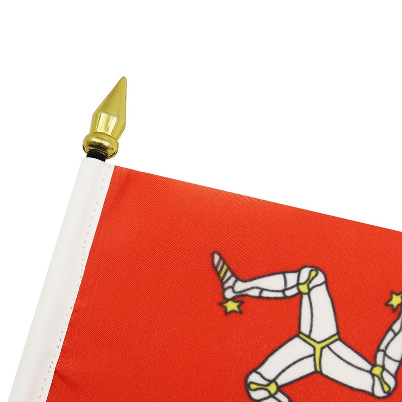 AZ FLAG - Isle of Man Table Flag 4'' x