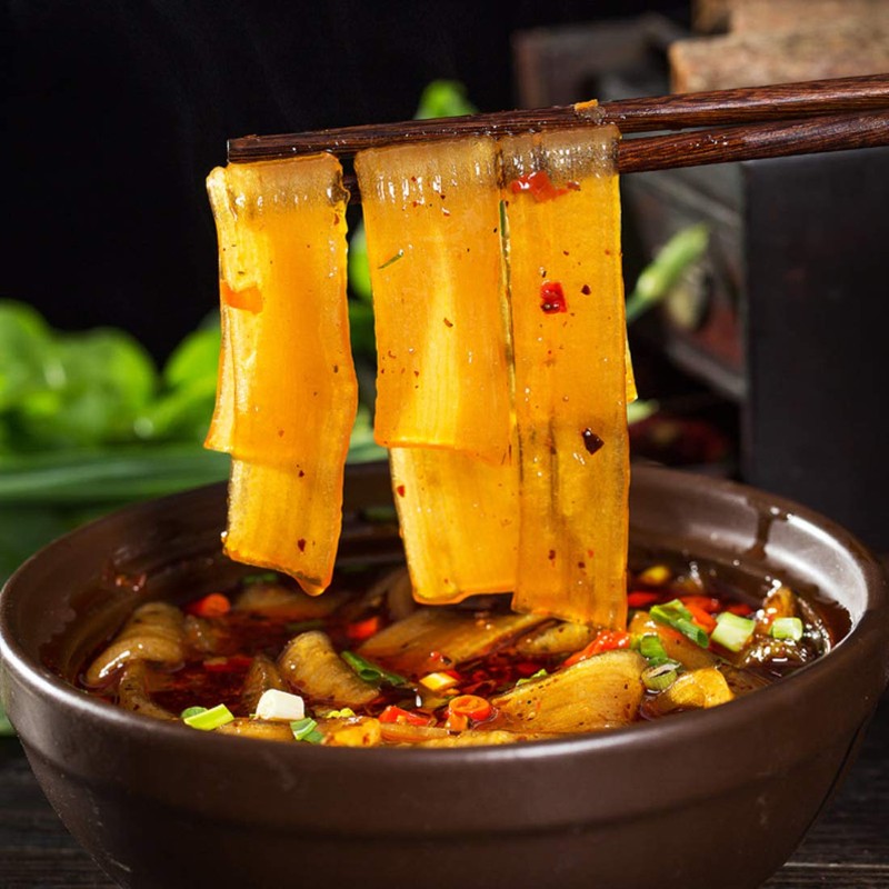 HelenOu666 Sichuan Specialty Hotpot Potato Wide Noodles Kuan Fen Tiao