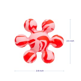 Ubbi Joinibble Teether for Babies, Food-Grade Platinum Silicone, Soothes Teething and Massages Gums, BPA and PVC-Free, Pink