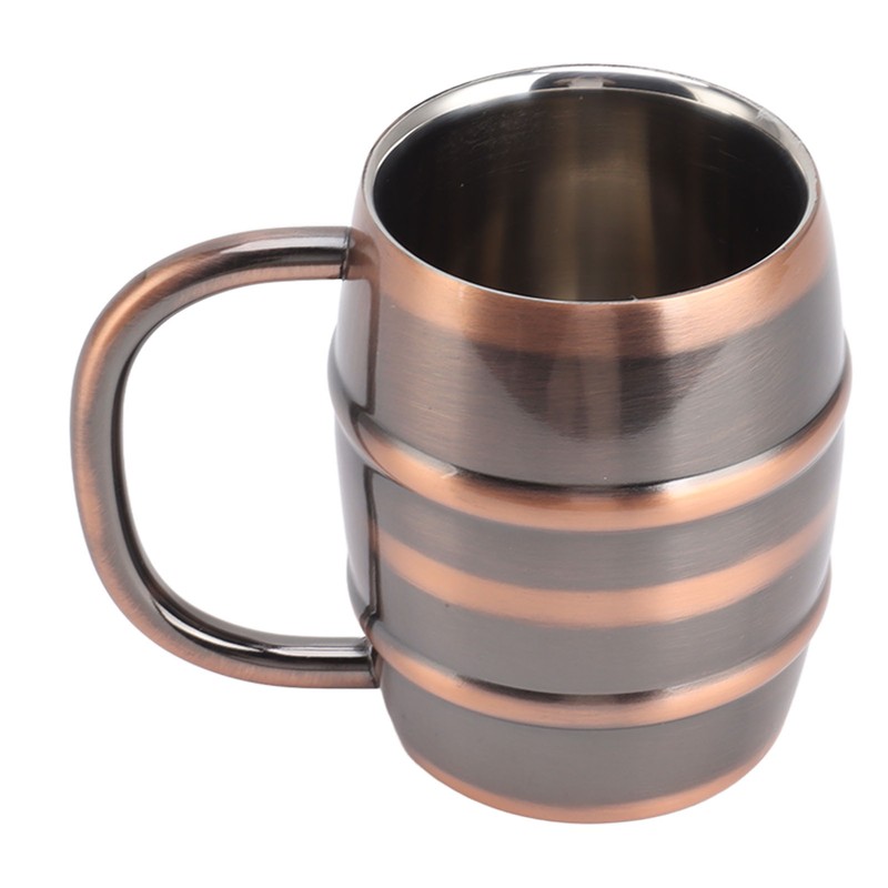 Stainless Steel Beer Mug Double Layer Insulation Multipurpose Safe Ergonomic