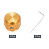 sourcing map 2PCS Guitar Knobs Metal, Volume Tone Control Dome