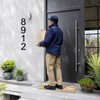 DEWEL 10 Inch House Numbers for Outside, Large Floating Modern