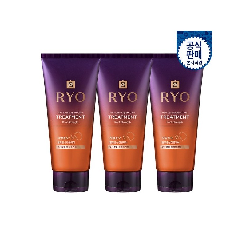 Ryo Jayangyunmo Hair Root Strengthening Treatment 330mlx3 pack / 려