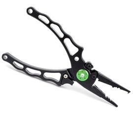 Cyfie Fishing Pliers, Anti-Rust, Multi-functional, Locking Function, Line Cutter, Needle Remover, Fish Pliers with Rope, Pliers Holder, Fishing Pliers, Stainless Steel, High Performance, Lightweight,