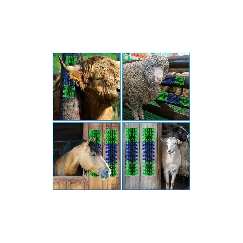 Cepillo Rascador Para Ganado Caballos Y Cabras Duradero 30 C