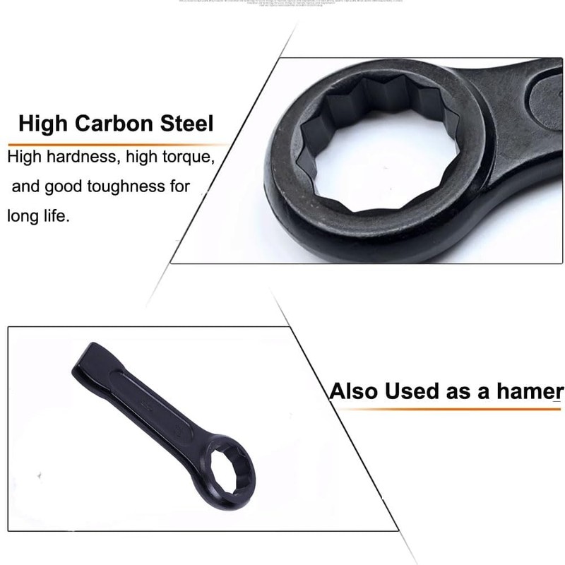 TOCHUN Metric 36mm Slogging Ring Box End Striking Wrenches, High