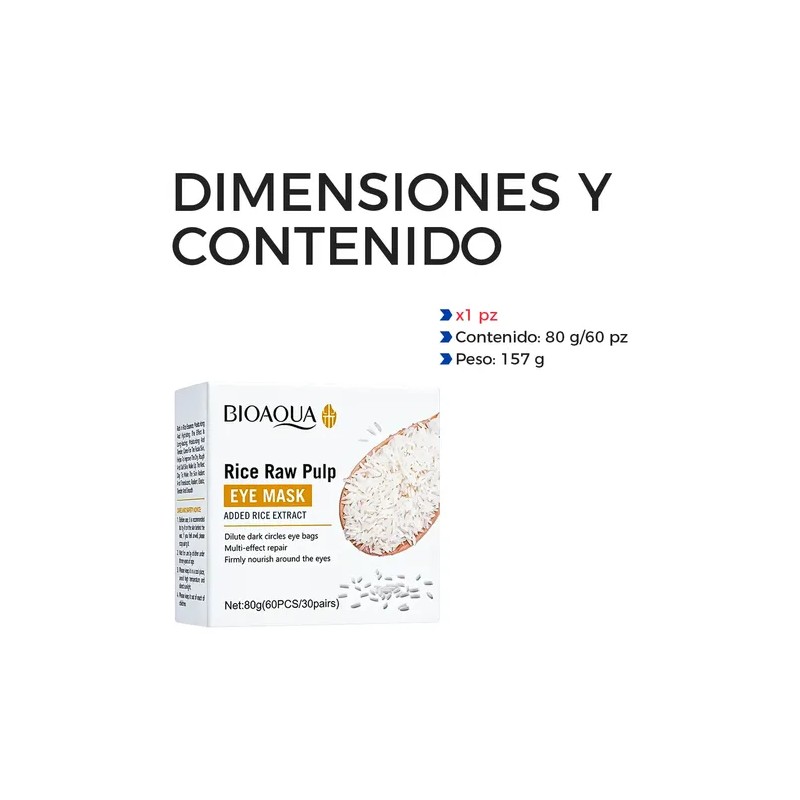 Parches De Hidrogel Bioaqua Mascarilla Para Contorno De Ojos Bioaqua
