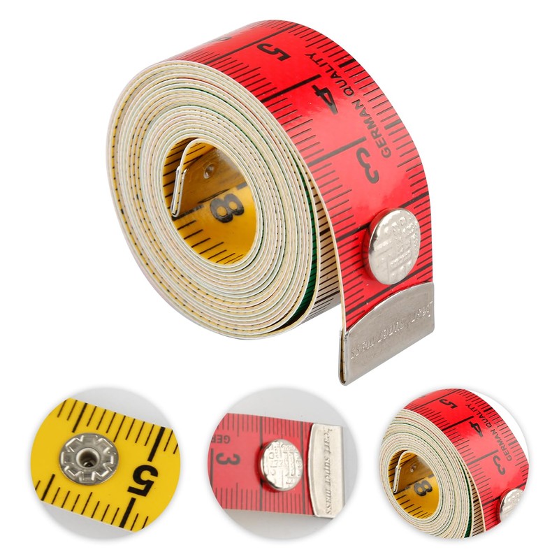Rumyve Dual Sided Body Measuring Ruler,Soft Cloth Body Tape Measure,Fabric
