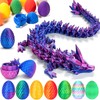 3D Printed Dragon Egg, Prefilled Easter Eggs Filled with Toy