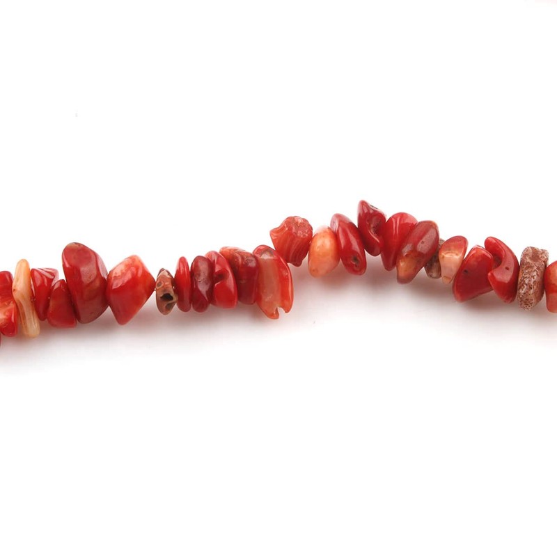 Coral Beads Red Splitter 4-10 mm Chip Gemstone for Threading