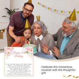 FANCIBAND 50th Birthday Gifts For Women Silver Bracelet For Woman With Heart Charm Anniversary/Christmas/Valentine'S Day Gift For Women