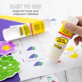 BAZIC Products Glue Stick 36g/1.27 Oz, Multi-Purpose Acid Free, Glue Sticks Set Ideal for Photos Paper Kids at School Home Office (2/Pack), 1-Pack