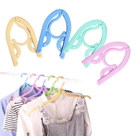Portable Clothes Hangers,20pcs Portable Clothes Hangers,Coat Hangers,Travel Hangers Foldable,Folding Coat Hangers for Travelling,Plastic Hangers for Clothes,Home,Hotel,Travel,Camping(17.72x9.06inch)