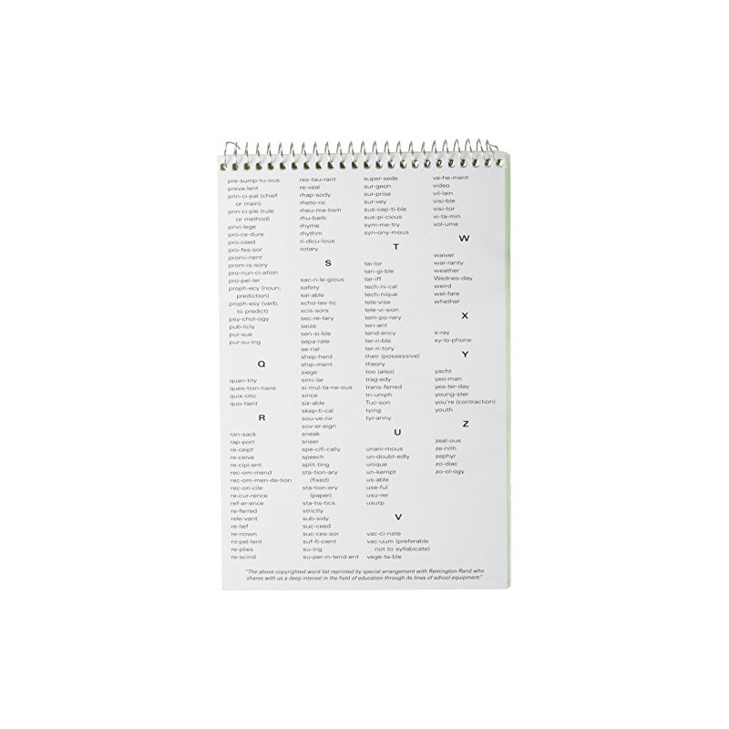 Mead 80CT Steno Notebook (43080), Green