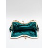 lapulio Womens Tote Velvet Sequin Evening Bag, Dark Green
