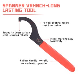 HCXUANWJTL 9 Pcs Coilover Spanner Wrench Set, Adjustable Shock Wrench Universal Carbon Steel Spanners for Most Coil Over Shock Adjustments