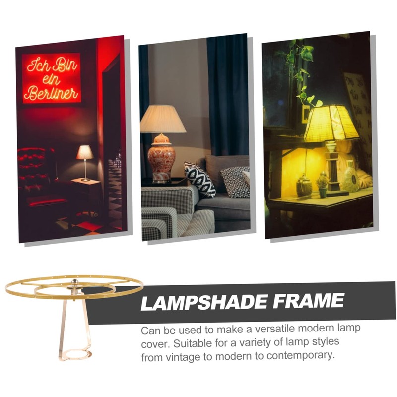 WHAMVOX Retro Ceiling Light Lampshade Frame Pcs Shell Lampstand DIY