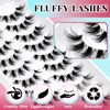 Losha Lashes Wispy Cat Eye Lashes 10 Pairs Natural False
