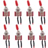 Twidec/8Pcs Mini Toggle Switch SPST 2 Position 2 Pins ON/Off