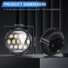 Unbranded For Harley Road King Classic 7" LED Headlight Projector