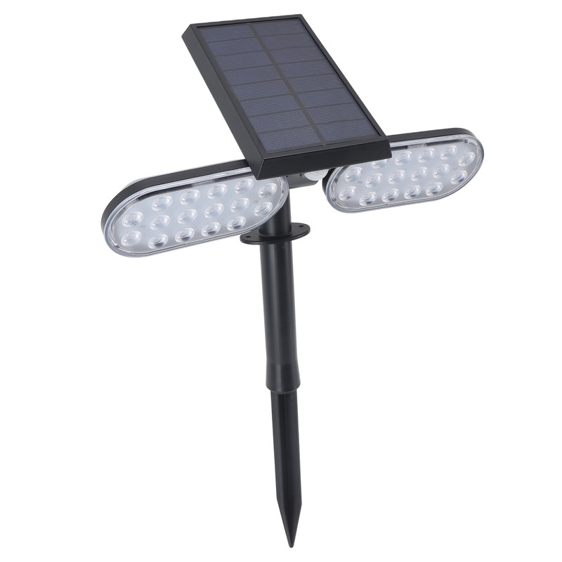 Solar Motion Sensor Wall Light 2 Heads IP65 Waterproof High