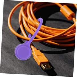 Angoily 9pcs Magnetic Cable Winders Reusable Earphone Data Cable Organizer Soft Rubber Holders for Home Office Outdoor Use Mixed Colors