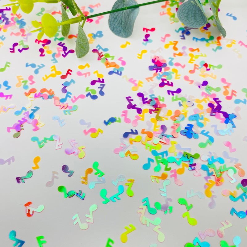 3000Pcs Music Confetti PVC Music Note Musical Confetti for Music